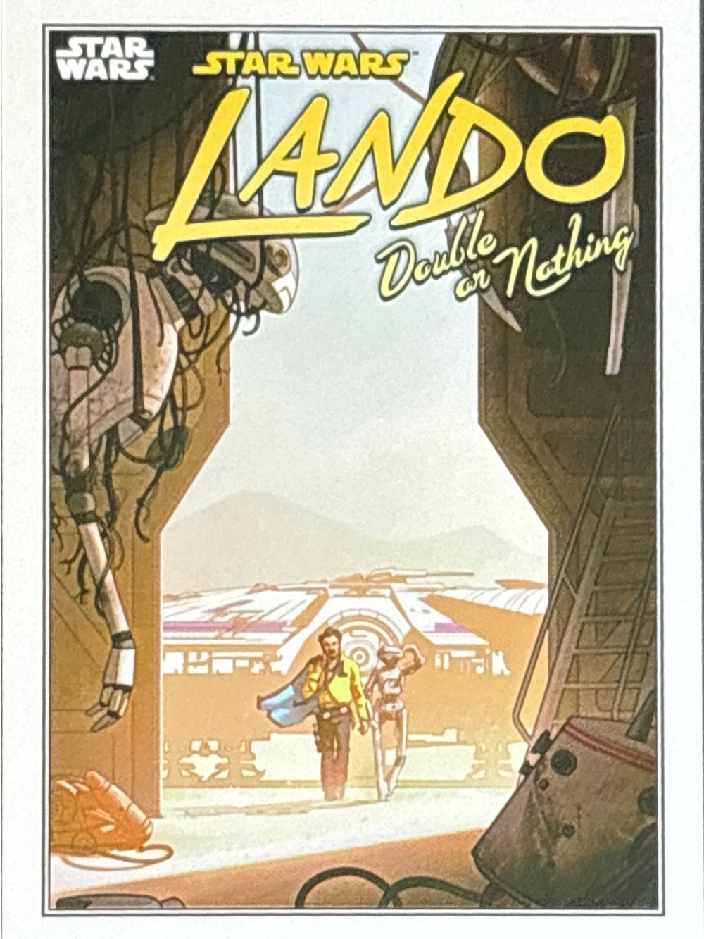 Topps Star Wars Lando Double or Nothing Art Cover Trading Card